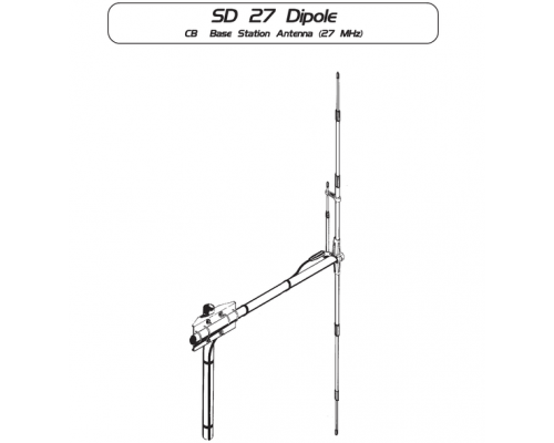 Sirio SD Dipole Tunable антена базова 27 МГц