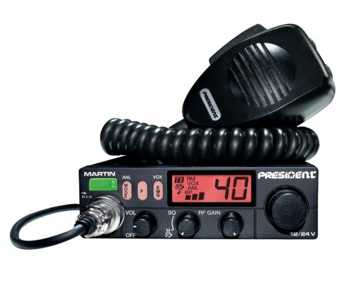 President MARTIN ASC 12/24V радіостанція 27 МГц